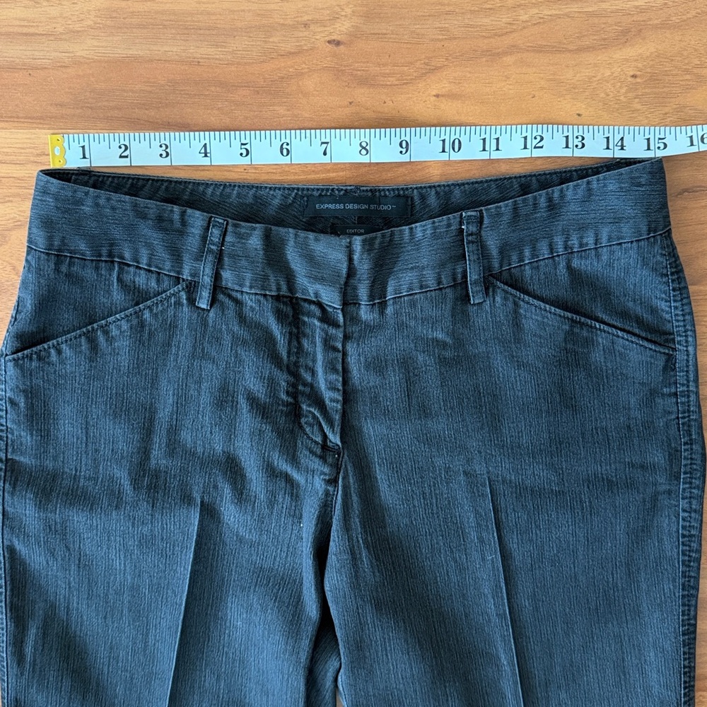 ❤️ Express Design Studio Editor Grey Jeans Size 6 - Picture 6 of 14